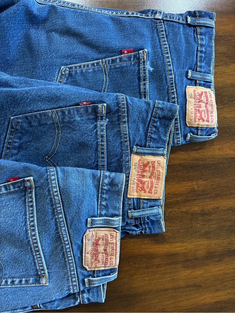 Levi's Men's Blue Straight-Leg Denim Jeans - Classic Five-Pocket